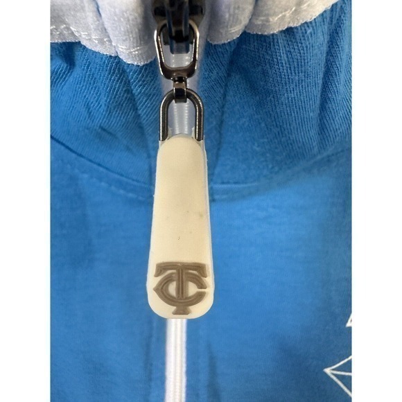 Minnesota Twins Mens Pullover Extra Large XL Blue Gray 1/4 Zip Logo MLB Baseball - Picture 3 of 13